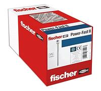 fischer PowerFast II CTP 3,5 x 25, viti per truciolato (1000 pezzi) con filettatura parziale, vite a testa svasata con finestra interna, vite per lavorazione del legno, riduce la resistenza di avvitamento e il tempo di avvitamento