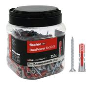 Fischer Propack Duopower 6x30 250x Tasselli con Vite in Barattolo Riutilizzabile