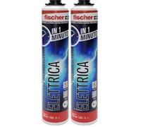Fischer PUP Schiuma Elettrica a Presa Rapida, 60 Secondi, Testata a Filo Incandescente, per Canaline e Scatole Elettriche, 572433 (Confezione da 2)
