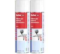 Fischer PUR 500 Pulitore per Pistola e per Schiuma Poliuretanica non Indurita, Solvente Schiuma Edilizia, 9286 (Confezione da 2)