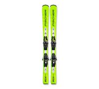Fischer Rc4 Race + Fs7 Gw Ca 78 [h] Junior Alpine Skis Pack Giallo 130 Bambino,Bambina