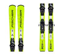 Fischer Rc4 Race + Fs4 Gw Ca 80 [i] Junior Alpine Skis Pack Giallo 100 Bambino,Bambina