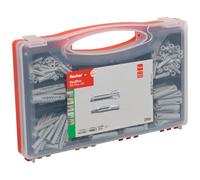 fischer - RedBox da 290 tasselli/60 tasselli tutti i materiali SX Plus 6x30, 50 SX Plus 8x40, 20 SX Plus 10x50 e 60 tasselli universali UX 5x30, 40 UX 6x50, 50 UX 8x50, 10 UX 10x60