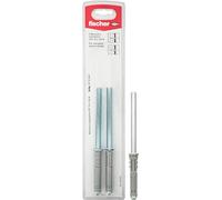 Fischer Reggi Mensola A Scomparsa CPF 10x100 K, Per Applicazioni Di Mensole, Scaffali E Ripiani Su Murature Piene E Semipiene, 2 Pezzi, 501634