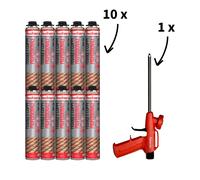 FISCHER SCHIUMA POLIURETANICA TEGOLE E COPPI 750ML PUP T 750 10PEZZI + PISTOLA