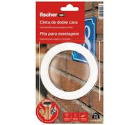 Nastro biadesivo Fischer 3 m x 19 mm Bianco