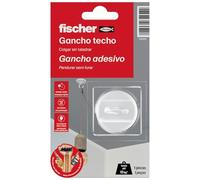 fischer SCLM - Gancio appendiabiti facile da appendere per parete e soffitto, senza fori e fori e fissaggio fino a 10 kg, con colla a contatto di facile applicazione, 1 pezzo