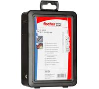 Fischer Set 19 Punte Trapano per Metallo, Box Metallico, Professionali in Acciaio HSS-G, Diametro 1-10 mm, Attacco Cilindrico, per Acciaio, Lamiera, Ferro, Ghisa, Alluminio, 536604