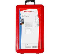 Fischer Set 25 Punte Trapano per Metallo, Box Metallico, Professionali in Acciaio HSS-G, Diametro 1-13 mm, Attacco Cilindrico, per Acciaio, Lamiera, Ferro, Ghisa, Alluminio, 536605