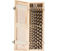 Fischer Set 6 Punte Trapano D-WL PL tipo Lewis in Acciaio per Legno, Diametro 10-12-14-16-18-20mm, Lunghezza 460mm, Attacco Esagonale, per Legno Massiccio, Legno Lamellare, 551426