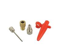 Fischer Luftpumpen-Adapter 4tlg, Set di adattatori per Pompa ad Aria Unisex, Argento, Taglia Unica