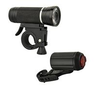 Fischer, Set di lampade a LED Unisex, 30/15 Lux in Alluminio, Nero, Taglia Unica