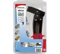 Fischer Set di montaggio Fissaggio a cavità - Set di ganci a vite e tasselli - Calcestruzzo - Nero - Rosso - Argento - 20 pezz