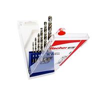 Fischer Set Punte Trapano Professionali per Metallo Hss, Trasparente, Ø 2-8 mm (6 Punte)
