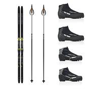 Fischer Set sci di fondo ORBITER classico + attacchi + scarpe + racchette (L (184 cm di lunghezza - per 80-94 kg))