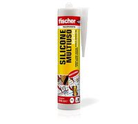 Fischer Silicone Sigillante Neutro SN TR, Inodore, Antimuffa, Senza Solventi, Multiuso per Interni ed Esterni, Trasparente
