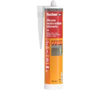 Fischer, Silicone Sigillante SBM 310 Grigio, Neutro A Basso Modulo, Elastico, Senza Solventi, Per Edilizia, Lattoneria, Facciate, Vetrate, Inodore, Uso Esterno/Interno, 9368