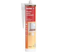 Fischer SNF Silicone Sigillante Legno Marrone Camoscio, Pavimenti e Finestre, Neutro a Basso Modulo, Elastico, per Serramenti, Porte, Infissi, Inodore, Esterno/Interno, 9381