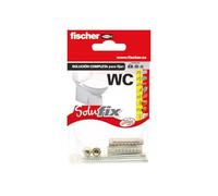 fischer - Solufix WC, set staffa per fissare e ancorare servizi igienici e wc