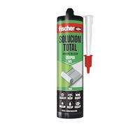 fischer - Soluzione totale erba artificiale per terrazza - Colla forte per prato artificiale - Incolla e sigilla il tuo prato artificiale per esterno (290 ml) Colore verde