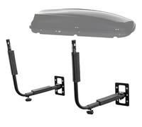 FISCHER Supporto da parete per tetto, supporto in metallo, con materiale di montaggio, salvaspazio per garage e cantina, versatile, portata massima 40 kg, colore nero