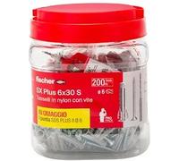 Fischer Sx Plus Tassello In Nylon 6x30 S Propack (200 Pz.) Codice Prod: 570206