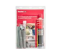 Fischer T BOND Kit Carichi Pesanti Ancorante Chimico + Barre Filettate + Tasselli A Rete, per Staffe TV, Sacchi da Boxe, Tende da Sole e Carichi Pesanti