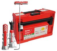 fischer Tanos Box DuoLine, set di tasselli da 713 pezzi, diametro 6-10 mm, lunghezza 30-80 mm, DuoPower, DuoTec e DuoBlade per maggiore funzionalità, prestazioni e sicurezza, per professionisti e fai