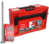 fischer Tanos-Box PowerFast II - Set di viti per truciolato con testa svasata, Inner Star TX, filettatura totale e parziale, per una lavorazione rapida e flessibile, con set ProfiBit incluso