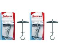 Fischer, Tasselli ancora KDH 4 K con gancio per soffitti e lastre (Confezione da 2)