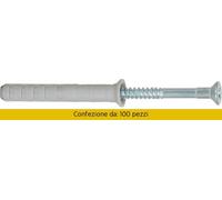 Tasselli C Vite a Chiodo N8 60S Pezzi 100 Fischer 48791