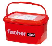 fischer Tasselli di espansione SX Plus 12 x 60, pratico secchio con 350 tasselli in nylon, tasselli per una tenuta ottimale quando si fissano in calcestruzzo, mattoni pieni, cemento cellulare, mattoni