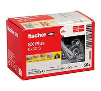 FD 568206 - Dübel + Schraube, SX Plus 6x30 S, 50-teilig