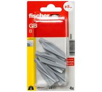 Fischer Tasselli GB 8 K per calcestruzzo cellulare e gasbeton (4 Pz.)