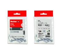 fischer - Tasselli in metallo per calcestruzzo, bulloni di dilatazione, 4 pezzi FWA 12 x 120