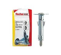 Fischer, Tasselli Metallici SBS 9/4 K con vite per il Fissaggio di Mobili, Mensole, Specchi su Cemento e Mattone Pieno