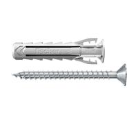 Fischer Tasselli con vite SX 6 6x30 mm per muro pieno e mattone forato, 100 pz, grigio