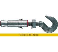 50 pz Fischer tasselli SLM 8 tassello con gancio ancorante ancoraggio