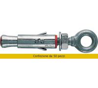 50 pz Fischer tasselli SLM 8 tassello con occhiolo ancorante ancoraggio