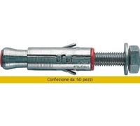 50 pz Fischer tasselli acciaio SLM 8x60 mm vite testa esagonale ancorante