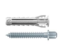 Fischer Tasselli SX Plus 6 DV con Doppia Vite per Collarini, Ideale per Tubi e Cavi, Include 100 Viti e 100 tasselli, 567630