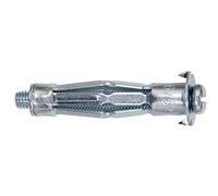 Fischer Tassello in metallo HM 5X65 S con vite metrica per lastre e pannelli, 50 pezzi