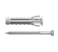 Fischer Tassello e vite FD 567830 SX Plus 14x70 S K in nylon ad espansione con collo - 2 pezzi