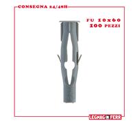 Fischer Tassello in Nylon Plastica di Fissaggio Universale Stop Senza Vite FU