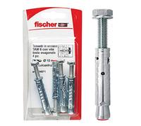 FISCHER - Tassello multiuso con vite esagonale, Confezione da 4 pz, Variante: M8
