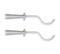 Fischer TF 8/145 T Ganci Termosifone per Radiatore Tubolare, per Muratura piena e Forati, Lunghezza 145 mm, 2 pezzi, 501109, bianco, (Confezione da 6)