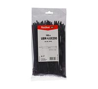 Fischer UBN 4,6x200 Nere, 100 Fascette Nylon Elettricista Stringi Cavi