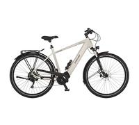 Fischer Viator 7.0i, Bici Elettrica Donna Uomo RH 55cm Motore Centrale 70Nm Batteria 36V E-Bike Trekking, Grigio Cemento Opaco, 55cm-630Wh
