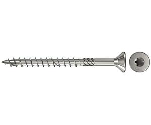 Fischer, Vite a testa svasata parzialmente filettata Power-Fast, 6 x 80, A4 TG TX, 657312