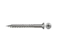 fischer Vite per terrazza FTS-RTP 5,0 x 60 BT in secchio, testa svasata TX, filettatura parziale, in acciaio inox A2, per assi e sottostrutture in legno, 450 viti e 2 punte TX20